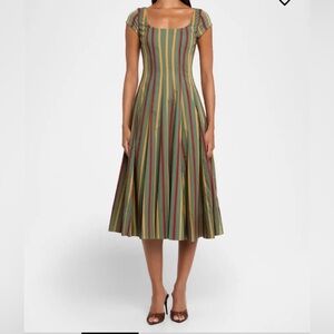 STAUD short sleeve wells dress